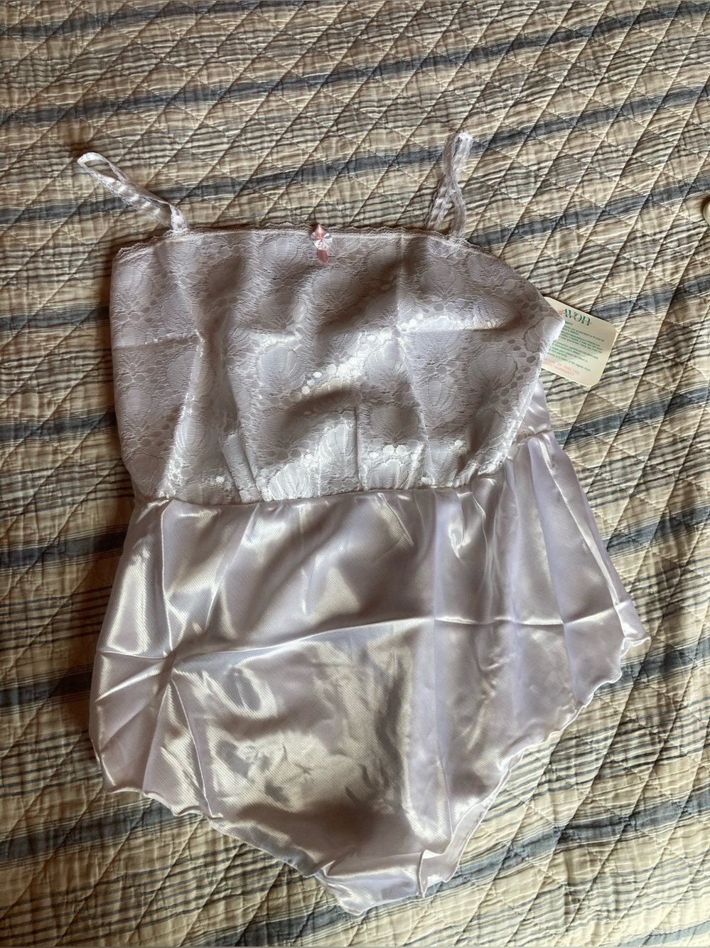 NWT vintage Avon lingerie romper size 38